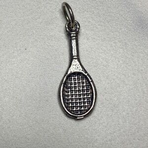 Sterling Silver Tennis Racket Charm Pendant Sport Jewelry Gift‎ Women